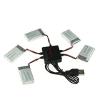 Încărcător USB pentru 5 baterii simultane pentru quadcopterul Syma X5C și modele compatibile