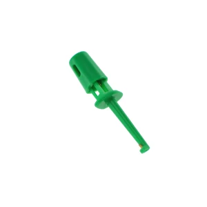 Clip de conexiune pentru sondă de test verde cu cârlig simplu de 4cm