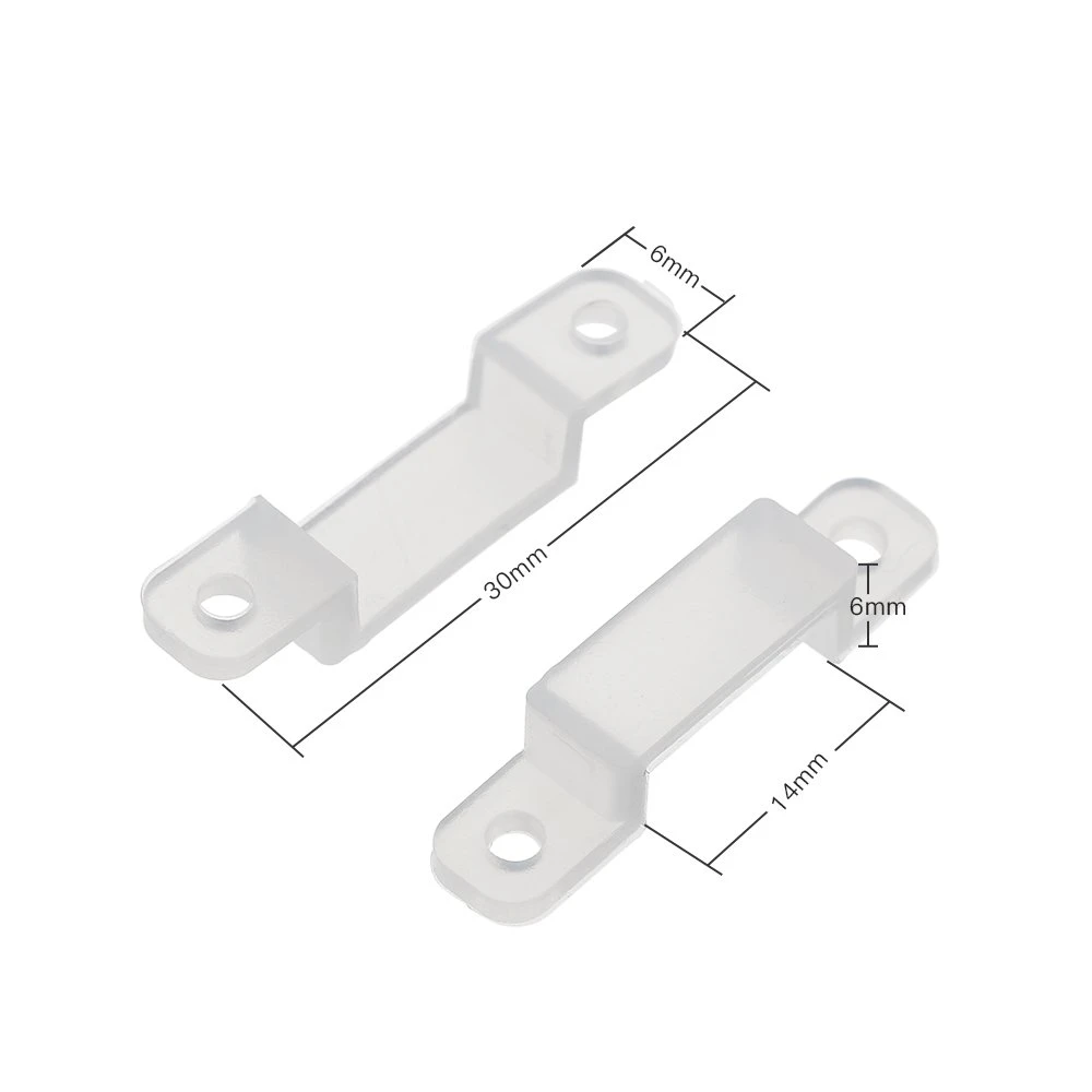 Clip de fixare transparent din silicon pentru benzi LED 12V