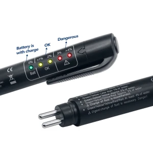 Duoyi Tester lichid de frana cu 5 LED compatibil DOT3, DOT4 si DOT5