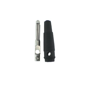 Conector banana 4mm negru BP4526 Satkit pentru cabluri de măsurare