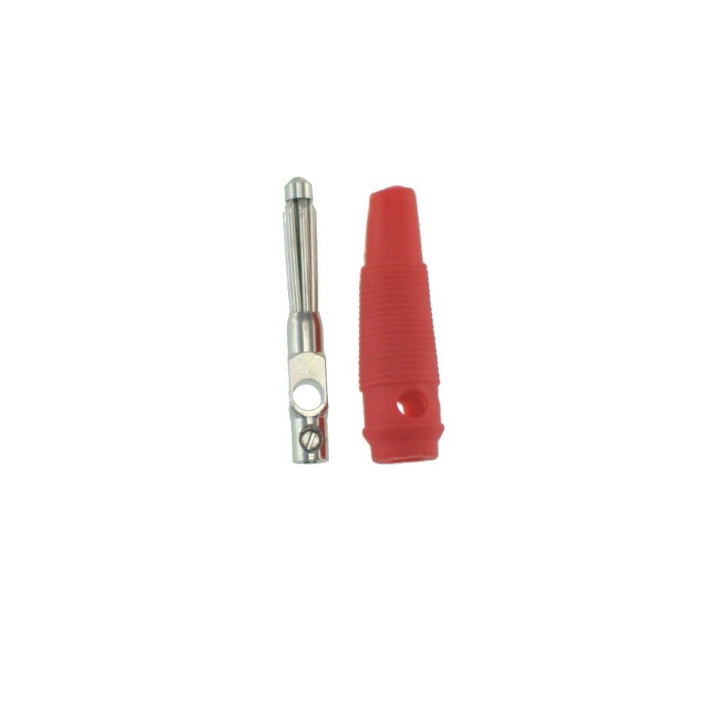 Conector banana 4mm rosu BP4526 pentru cabluri de masura Satkit