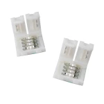 Conector clip LED 4 pini 10mm 5050 RGB pentru benzi LED