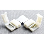 Conector LED în formă de L 4 pini 10mm 5050 RGB pentru benzi LED YourLed