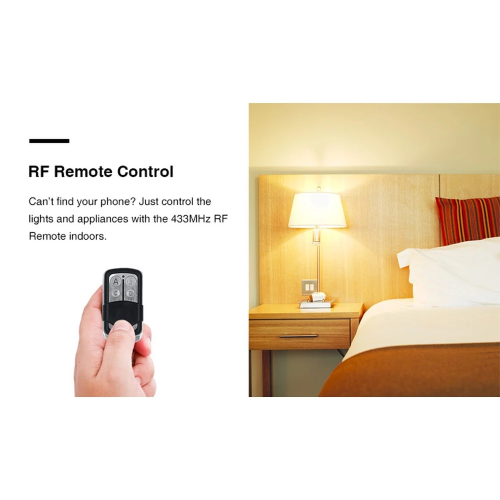 Conmutador inalámbrico Sonoff con app eWeLink para control desde smartphone