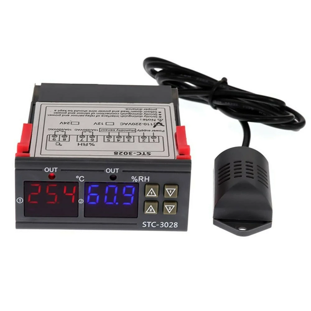 Controler digital de temperatură și umiditate STC-3028 220V