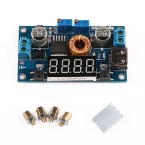 Convertor DC-DC reglabil 5A 1.25V-32V cu voltmetru și ampermetru satkit