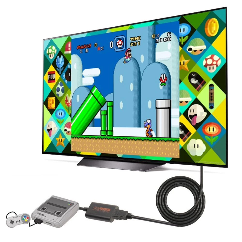 Convertor HDMI pentru Nintendo N64 - adaptor pentru SNES, SFC și NGC