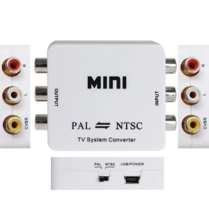 Convertor PAL la NTSC bidirecțional pentru TV - adaptor format video