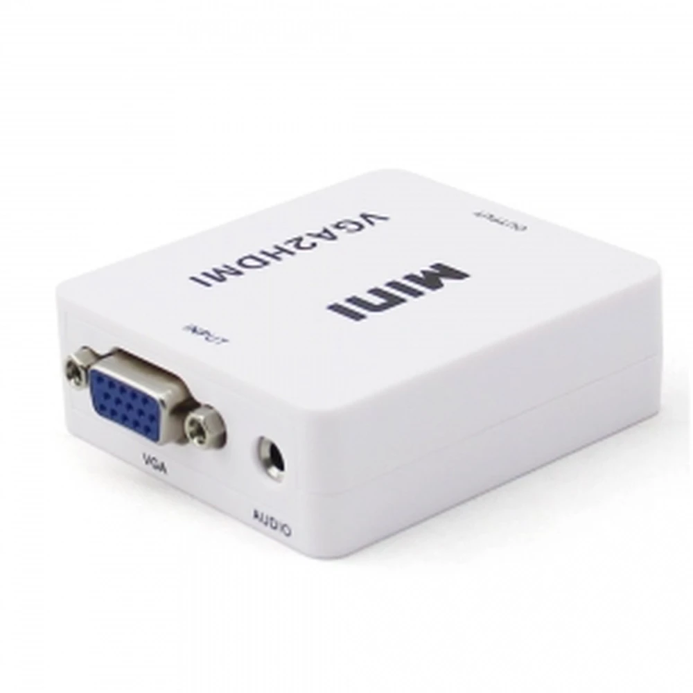 Convertor VGA la HDMI cu audio pentru conectare PC la TV