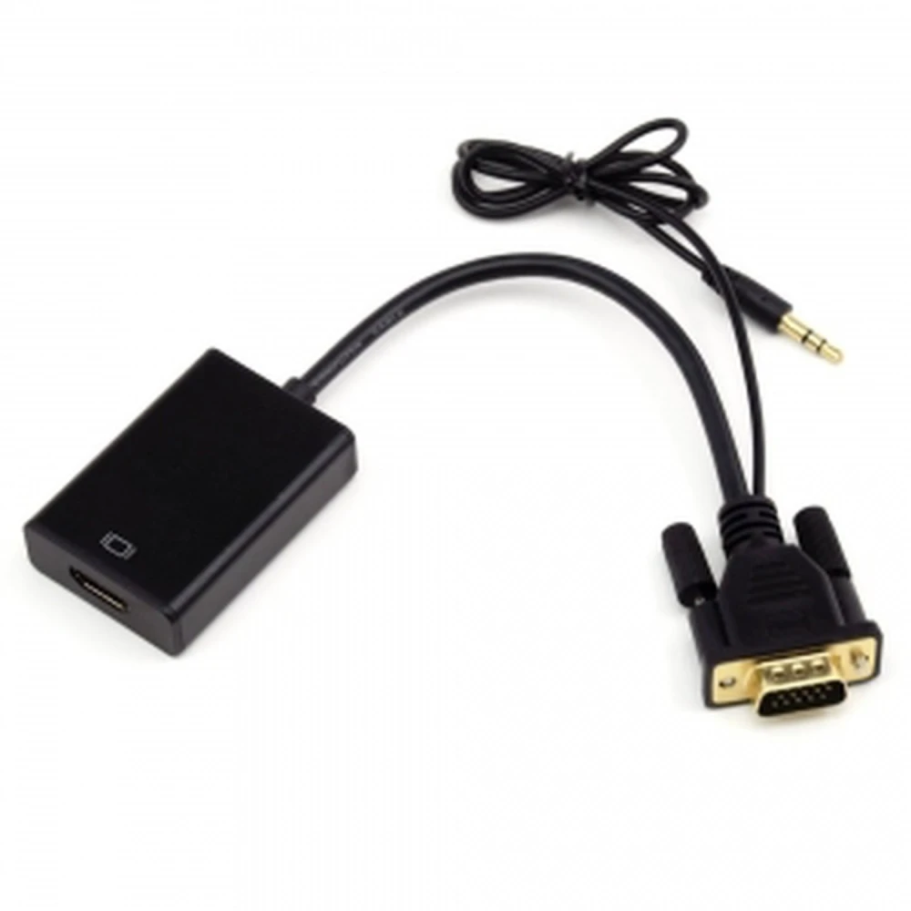 Convertor VGA la HDMI cu audio pentru semnal video și sunet integrat
