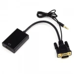 Convertor VGA la HDMI cu audio pentru semnal video și sunet integrat