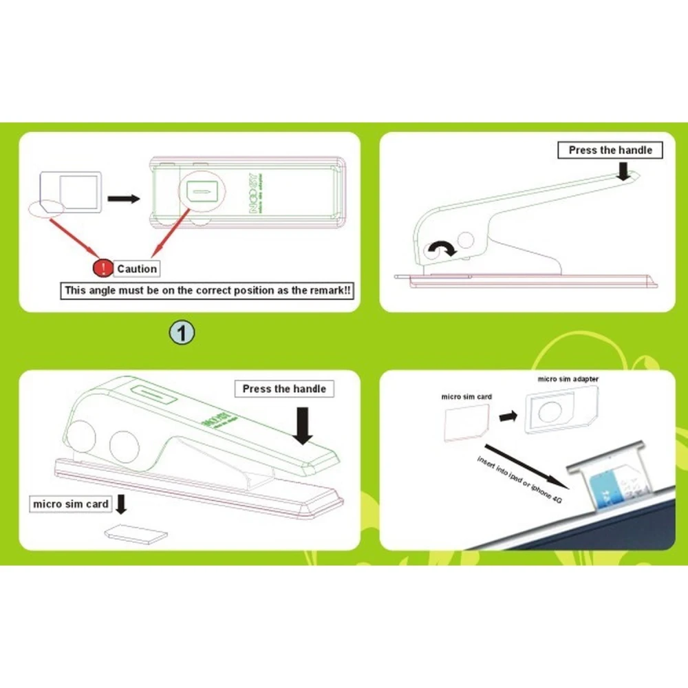 Cortador de tarjetas SIM y adaptadores MicroSIM a SIM color plata de satkit