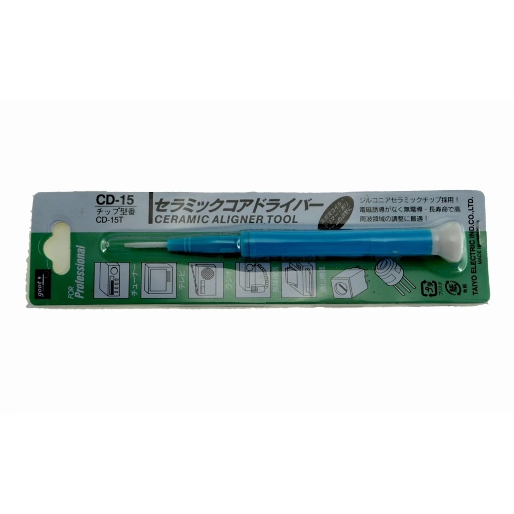 Șurubelniță reglaj ceramică GOOT CD-25 pentru potențiometre 2,6mmx0,4mm