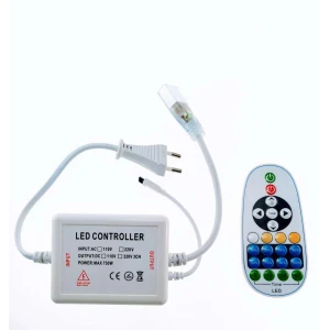 Dimmer pentru bandă LED 220V cu telecomandă și regulator de intensitate