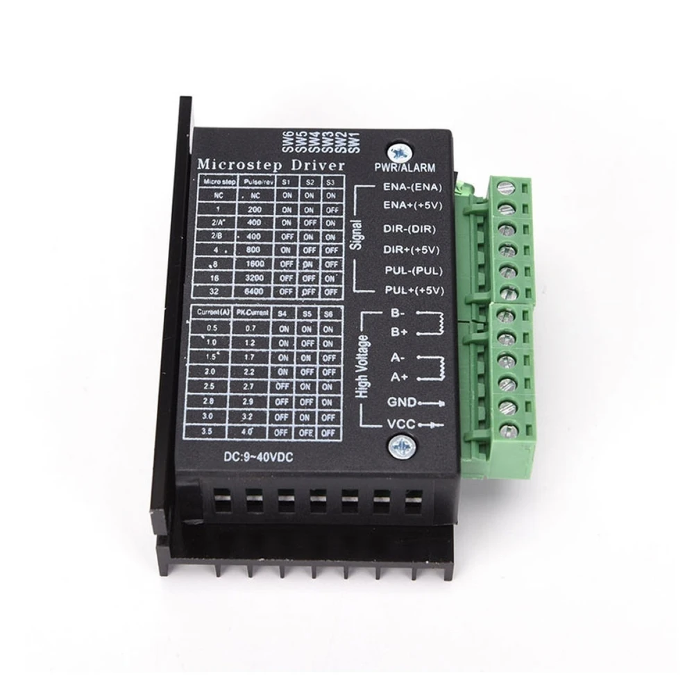 Driver TB6600 pentru motor pas cu pas până la 4A 9V-40V compatibil cu Arduino