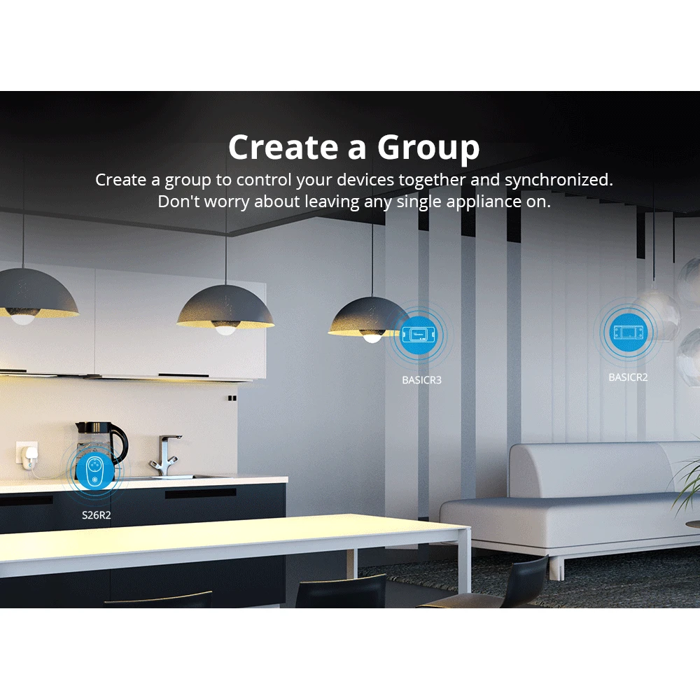 Priză inteligentă Sonoff S26 R2 - control WiFi pentru casă EU