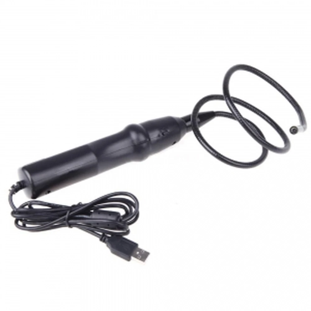 Endoscop de inspecție flexibil de 7mm și 1 metru cu LED submersibil