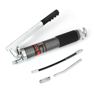 Pistol de gresat manual 600ml cu pompă de gresare și furtun de înaltă presiune
