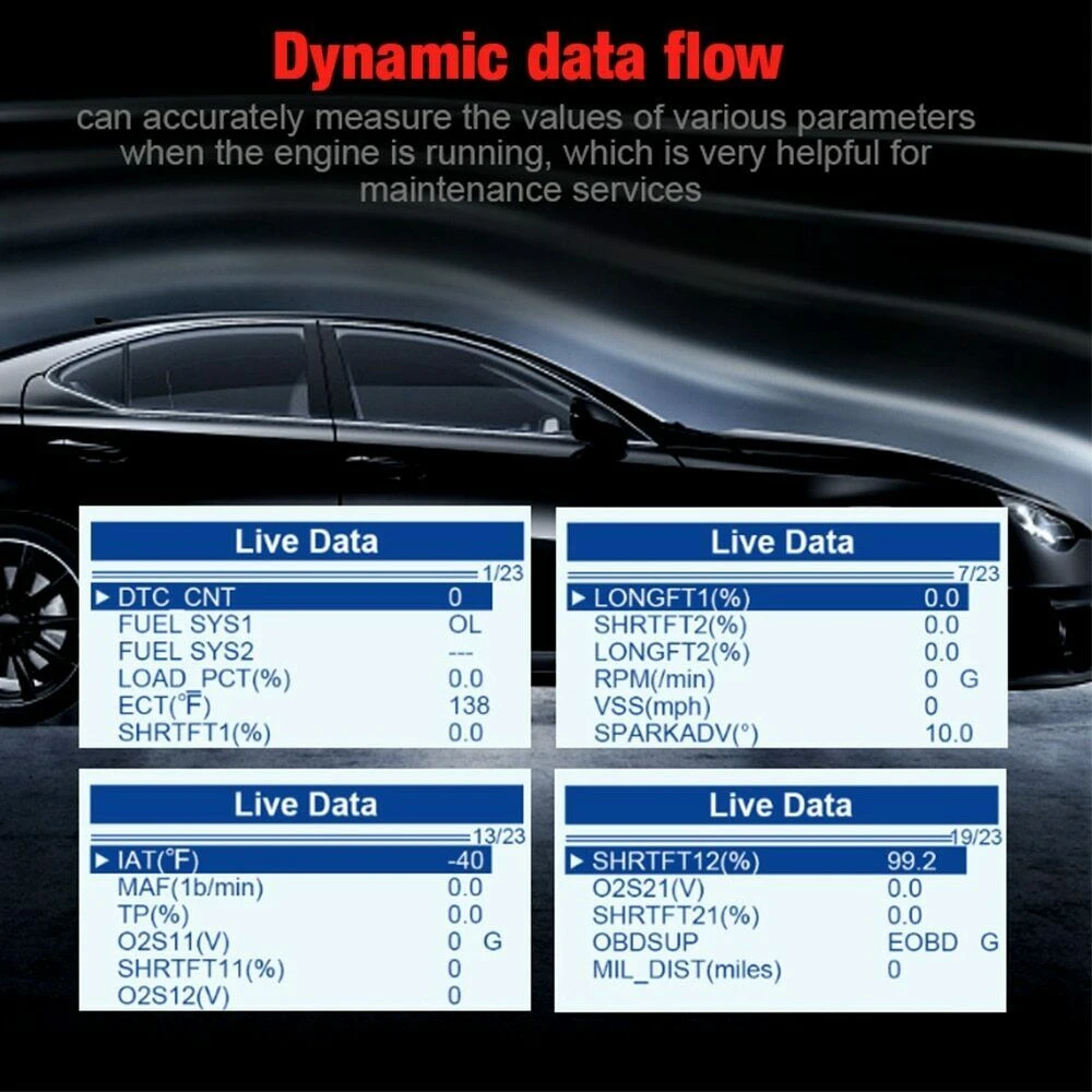 Scanner de diagnoză Mercedes Benz Konnwei KW360 12V sistem complet