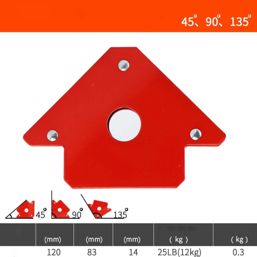 Echer magnetic de sudură 120 mm cu magnet puternic