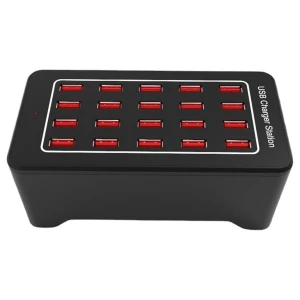 satkit Statie de incarcare USB 20 porturi cu IQ Charge - 100W