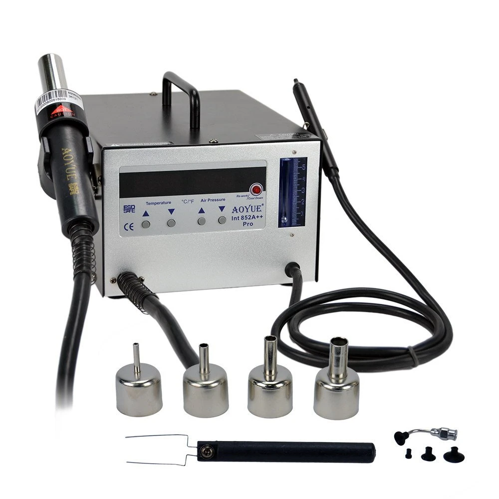 Statie de lipit cu aer cald digitala Aoyue 852A++ cu control microprocesor