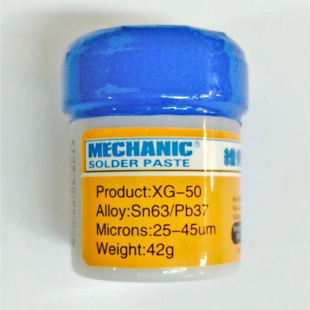 Pasta de lipit Mechanic XG-50 Sn63/Pb37 (10CC - 42GR) pentru reparații electronice