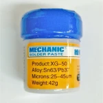 Pasta de lipit Mechanic XG-50 Sn63/Pb37 (10CC - 42GR) pentru reparații electronice