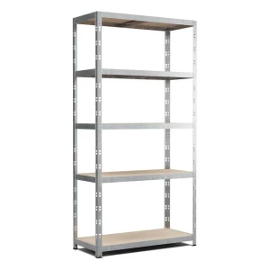 Raft metalic 180x90x40 cm robust și versatil cu 5 polițe