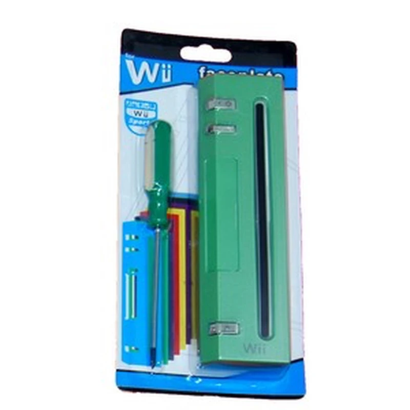 Panou frontal Wii verde - piesă originală pentru consola Nintendo Wii