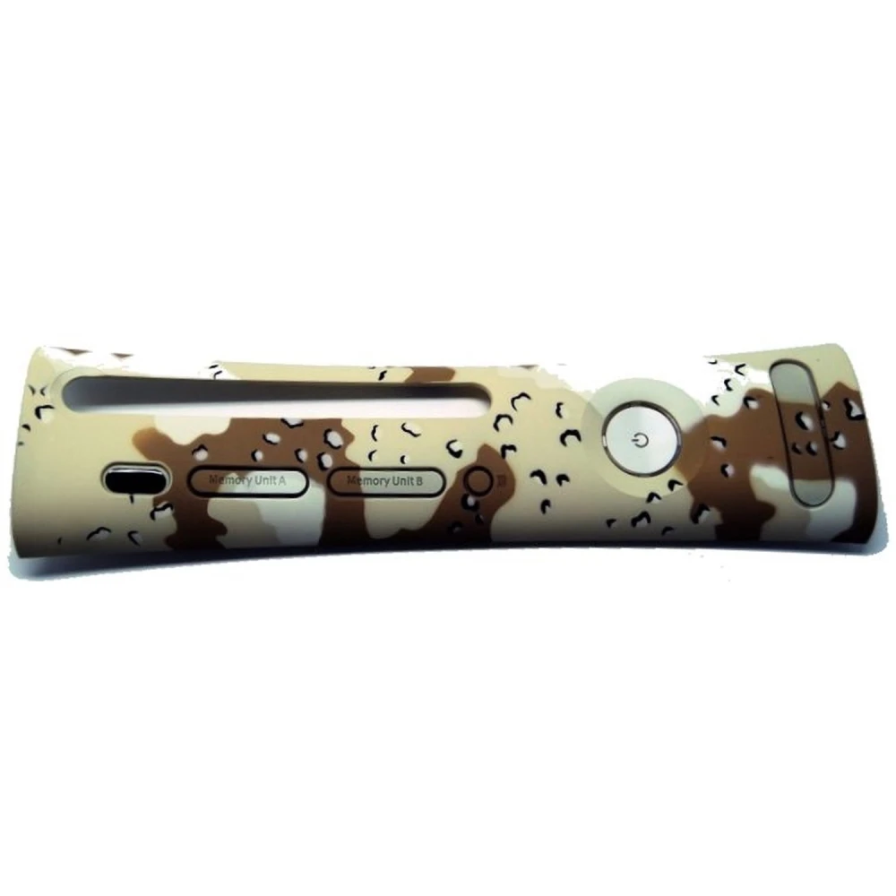 Panou frontal Xbox 360 camuflaj bej maro pentru personalizarea consolei Xbox 360
