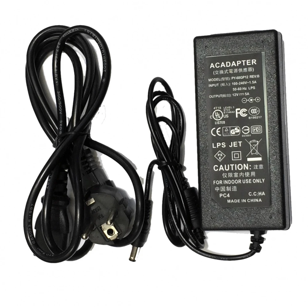 Sursă alimentare 12V 5A conector 5,5mm pentru LED și LCD