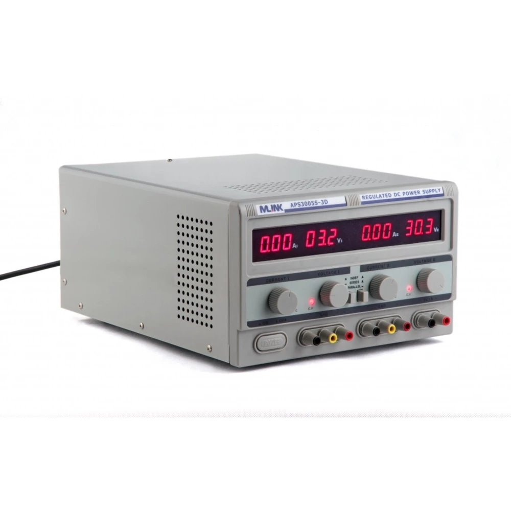 Sursă de alimentare reglabilă cu 3 ieșiri Mlink APS3005S-3D