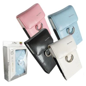 Husă din piele NDS Lite albastru marin - geantă cu inel Smart Case DS Lite