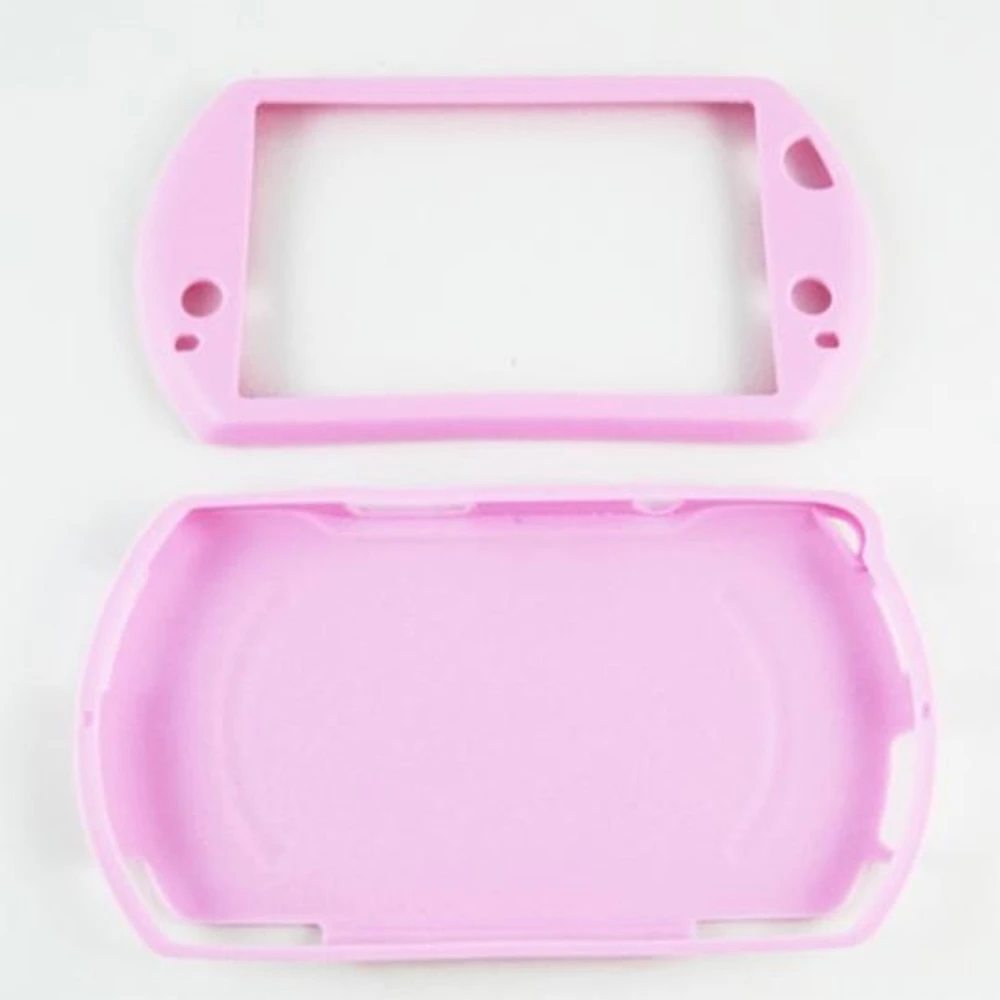 Husă din silicon PSP Go roz pentru protecție ușoară și ajustabilă