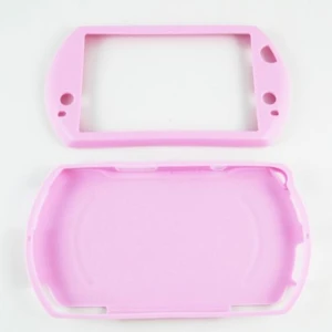 Husă din silicon PSP Go roz pentru protecție ușoară și ajustabilă