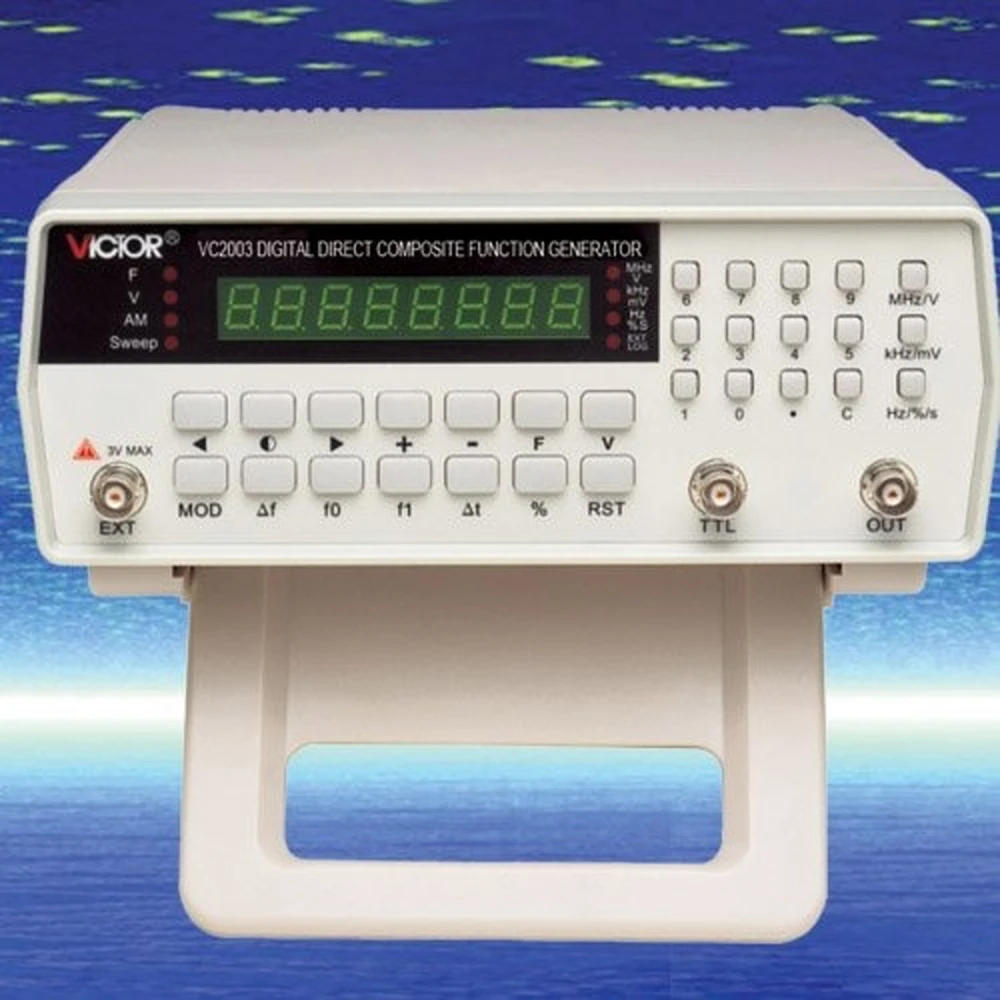 Generator de funcții Victor VC2003: semnal precis până la 3MHz