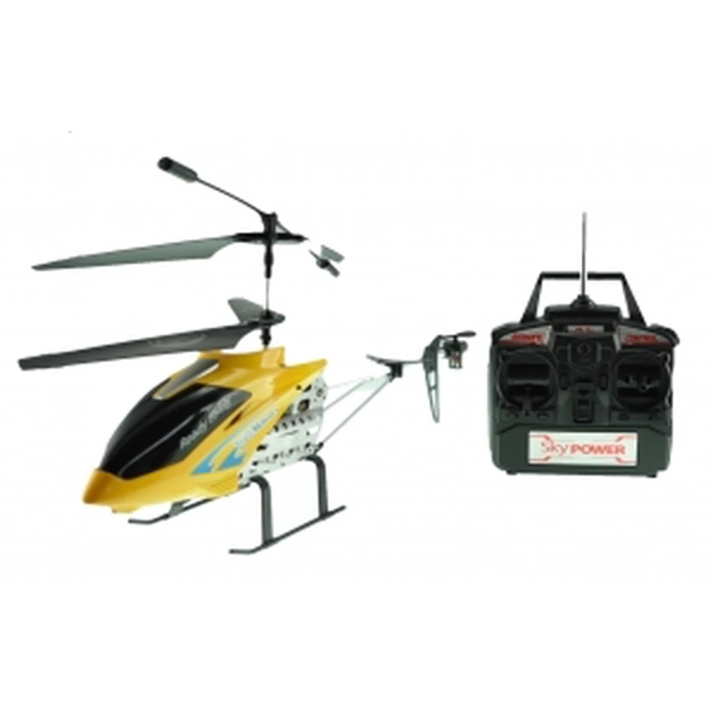 Elicopter Radio Control model DH8001 roșu 48 cm cu 3,5 canale și giroscop