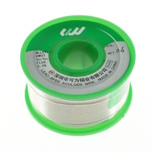 Fir de lipit fără plumb 0.6 mm Sn99 Ag0.3 Cu0.7, rolă 100 g