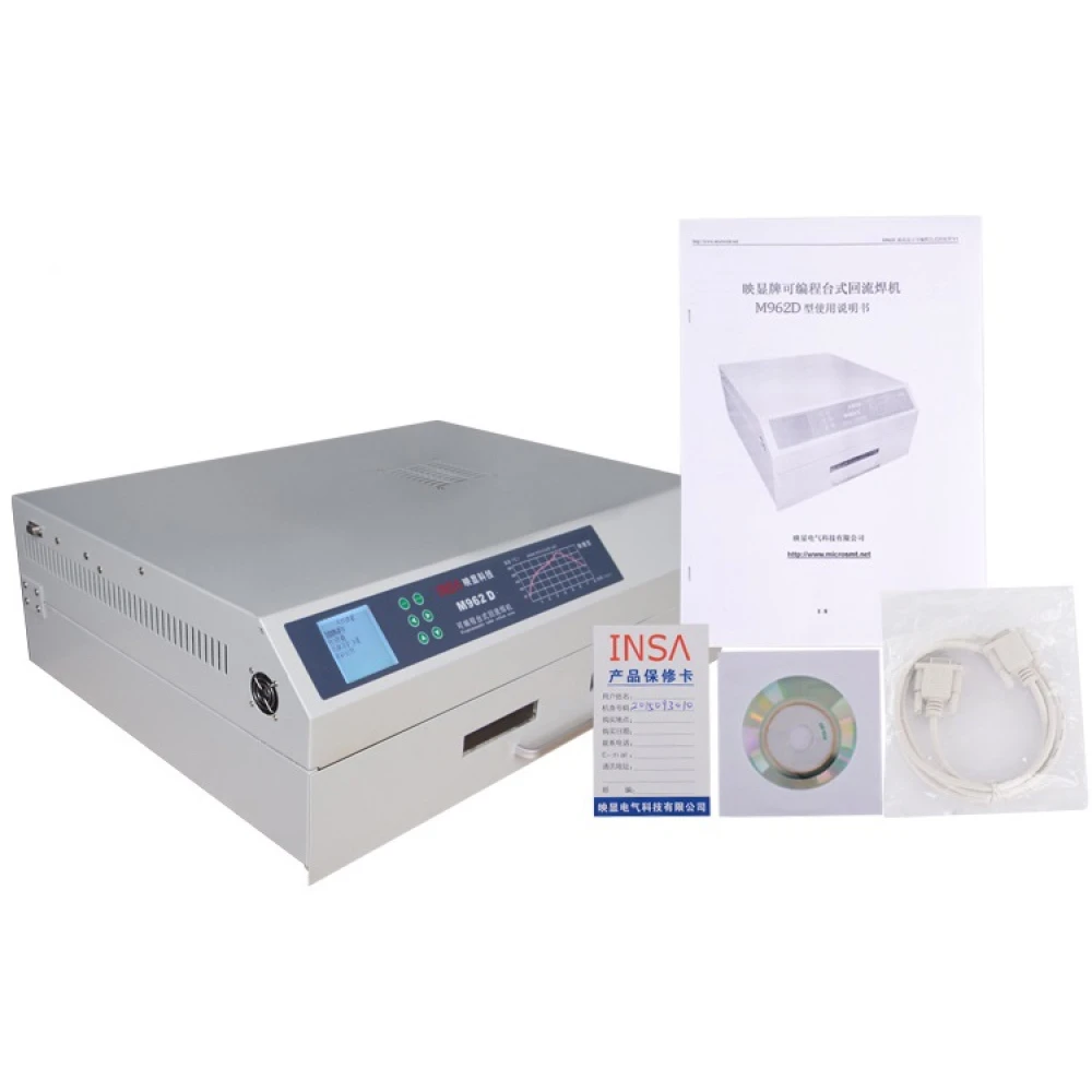 Cuptor de reflow cu infraroșu INSA M962D cu control automat
