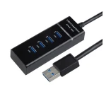 Hub USB 3.0 cu 4 porturi, întrerupător și viteză mare pentru PC și Mac