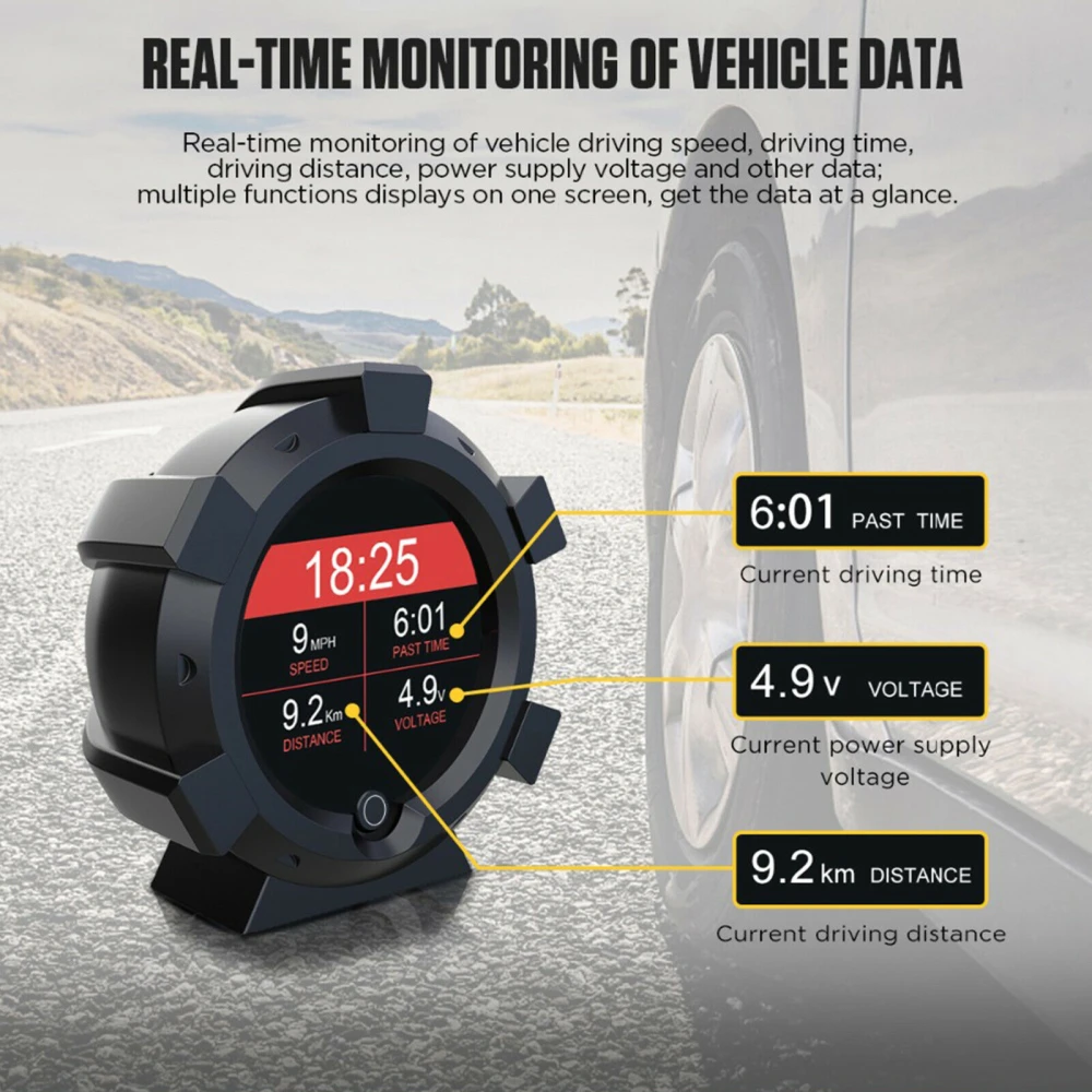 Inclinometru multifuncțional Autool X95 cu giroscop multi-ax și GPS