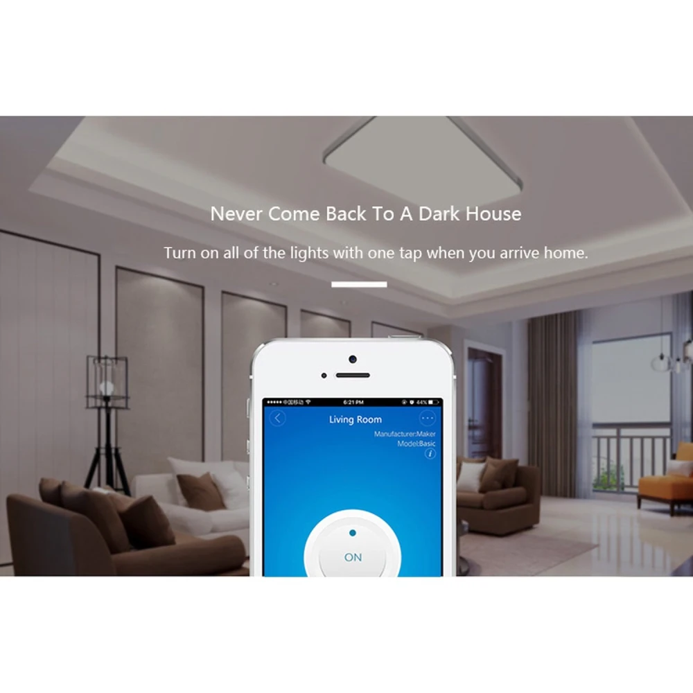 Interruptor inalámbrico Sonoff compatible con Amazon Echo y Google Home