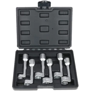 Set 6 chei tubulare deschise pentru injectoare de combustibil 12,14,16,17,18,19 mm