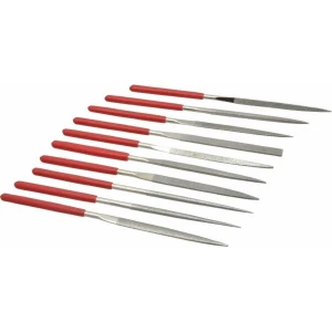 Amass Set de 10 mini pile fine 140x3mm pentru precizie în electronică