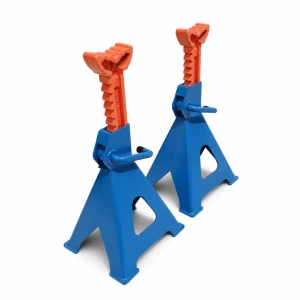 Set 2 Capre 12 Tone cu Dublă Siguranță — Capre din Oțel Reglabile 46-76 cm pentru Mașină, Dubă, Camion și Utilaje TSX TOOL