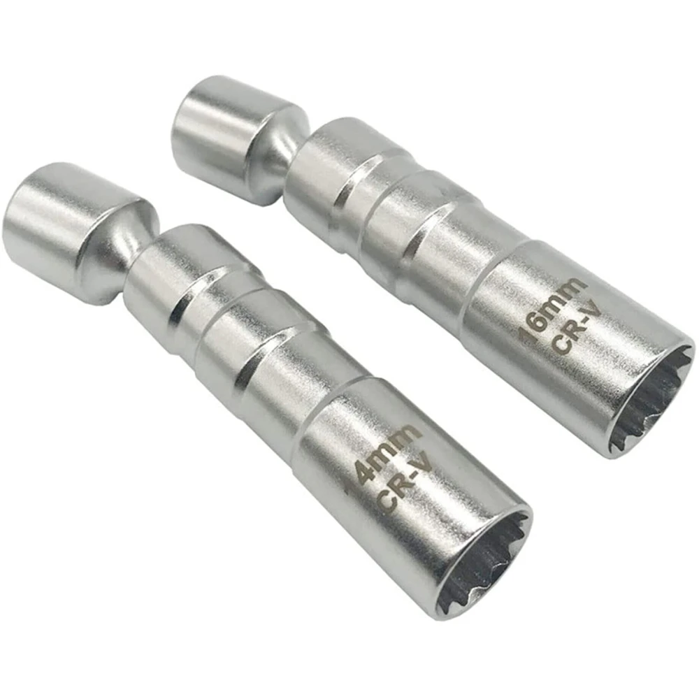Set de 2 chei tubulare flexibile magnetice pentru bujie 14 mm și 16 mm TSX TOOL