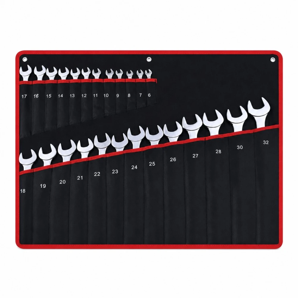 Set de 26 Chei Combinate Inel-Deschise 6-32mm Oțel Cr-V cu Valiză