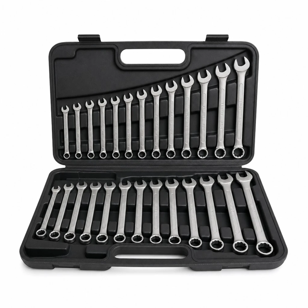 Set de 26 Chei Combinate Inel-Deschise 6-32mm Oțel Cr-V cu Valiză